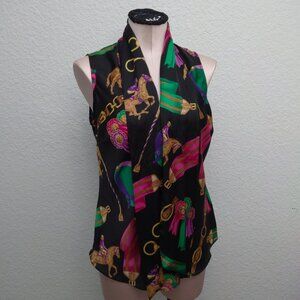 Vintage Ralph Lauren Equestrian button up blouse